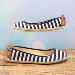 NINE WEST – Flats, navy/white, size 9